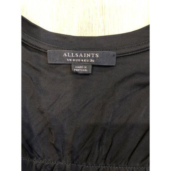 AllSaint women black tank top size US 4 - Picture 5 of 11